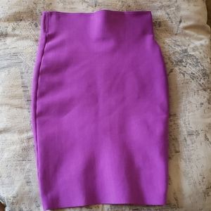 WOW COUTURE Sm Women/Juniors Fuchsia Pencil Skirt